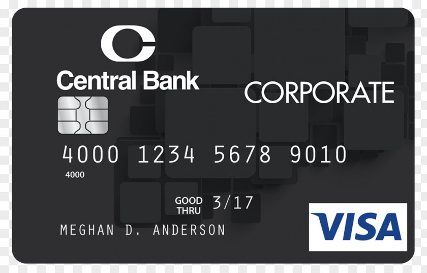 Corporate Business Card Debit Bank Of America Credit Visa PNG