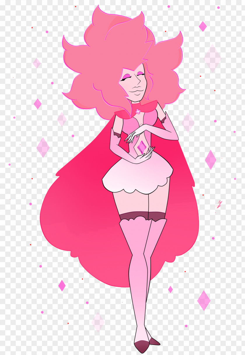 Diamond Pink Rose Quartz PNG