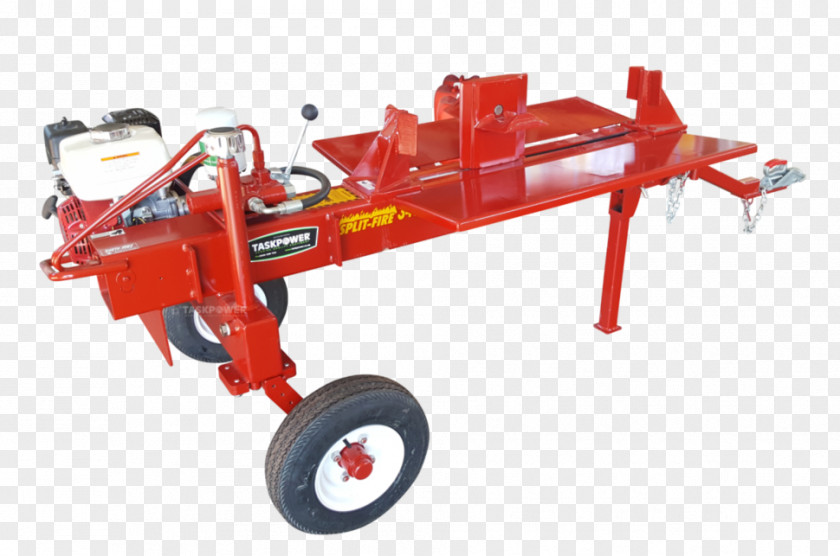 Firewood Splitter Machine Log Splitters Processor Tractor Engine PNG