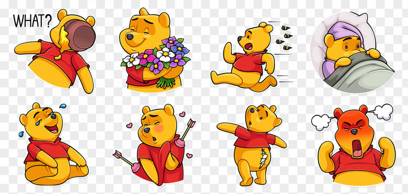 Telgram Pennant Winnie-the-Pooh Sticker Piglet Clip Art Telegram PNG