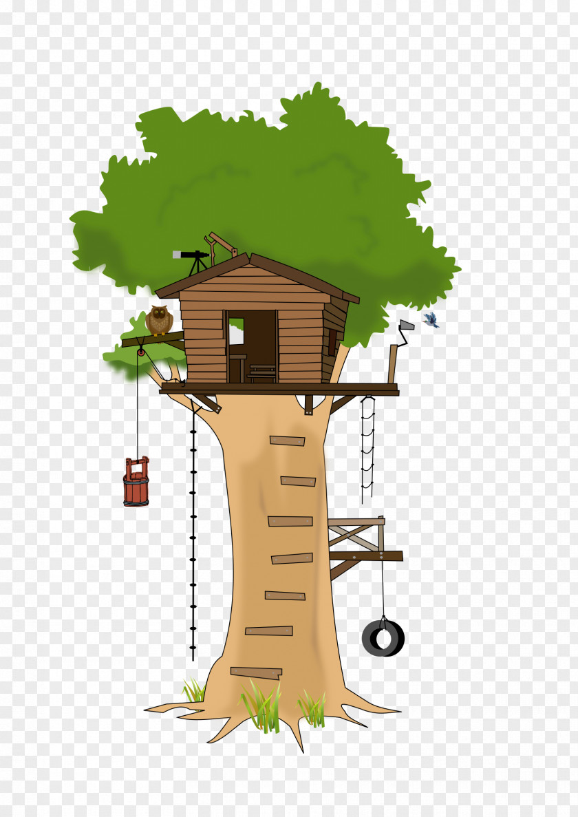 Cartoon Tree House Clip Art PNG