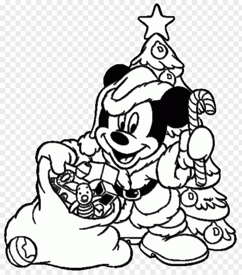 Mickey Mouse Coloring Book Minnie Santa Claus Christmas PNG