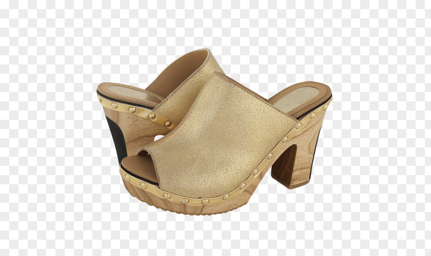 Sandal Clog Slide Shoe Khaki PNG