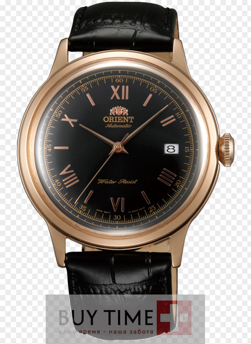 Watch Orient Automatic Strap Leather PNG