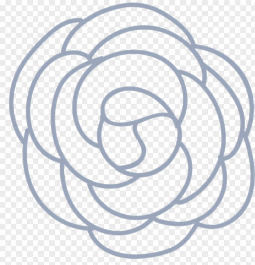 Line Art Flower PNG