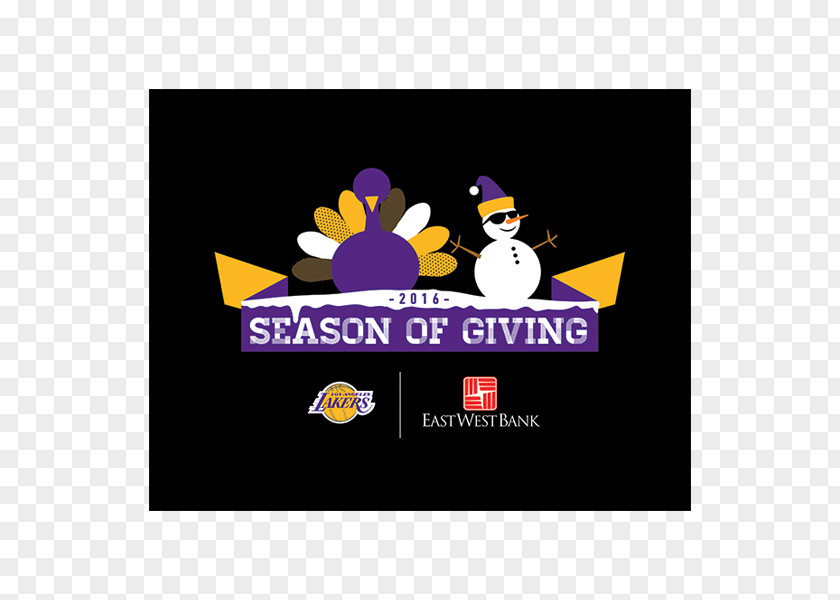 Seasons Of Giving Los Angeles Lakers Advertising NBA Logo Brand PNG