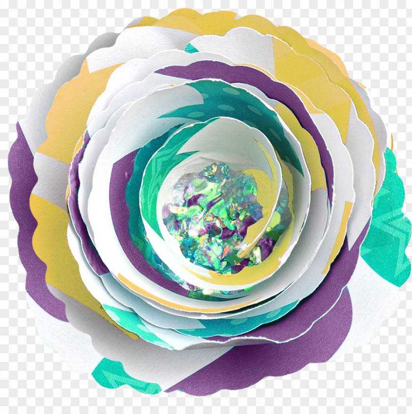 Colorful Origami Flower Flowers Paper PNG
