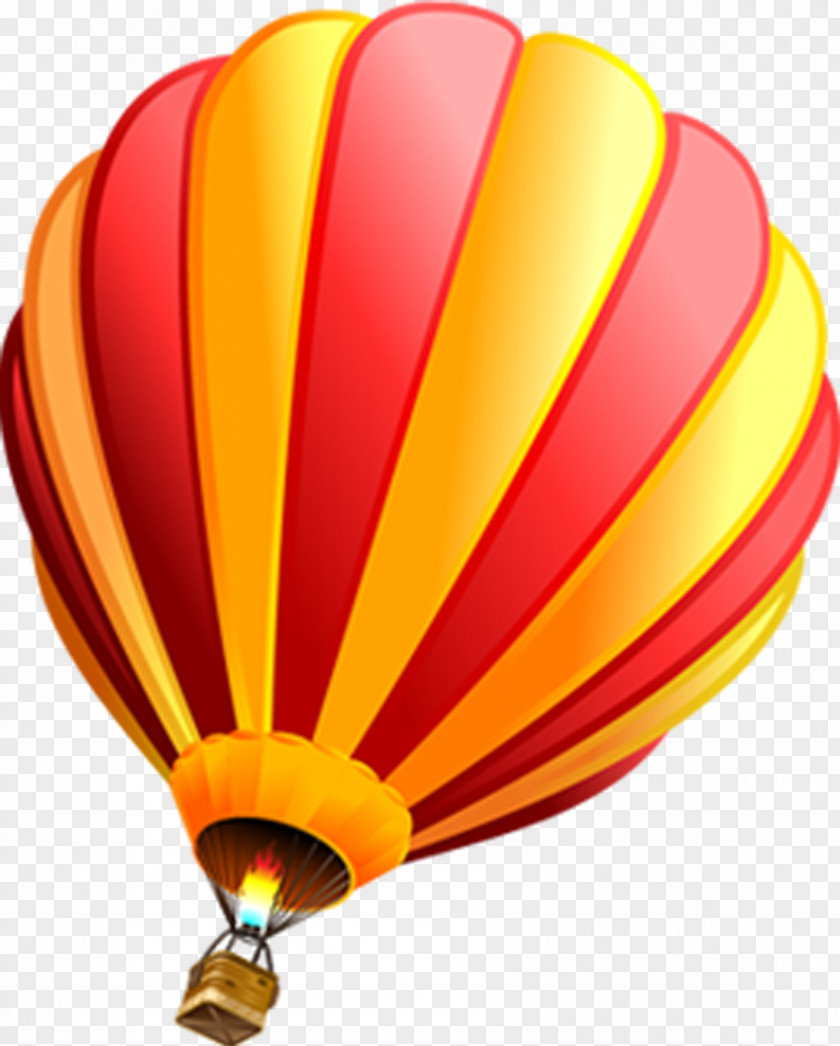 Red Hot Air Balloon Ballooning PNG