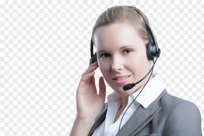 Whitecollar Worker Electronic Device Call Centre Nose Chin Forehead Close-up PNG