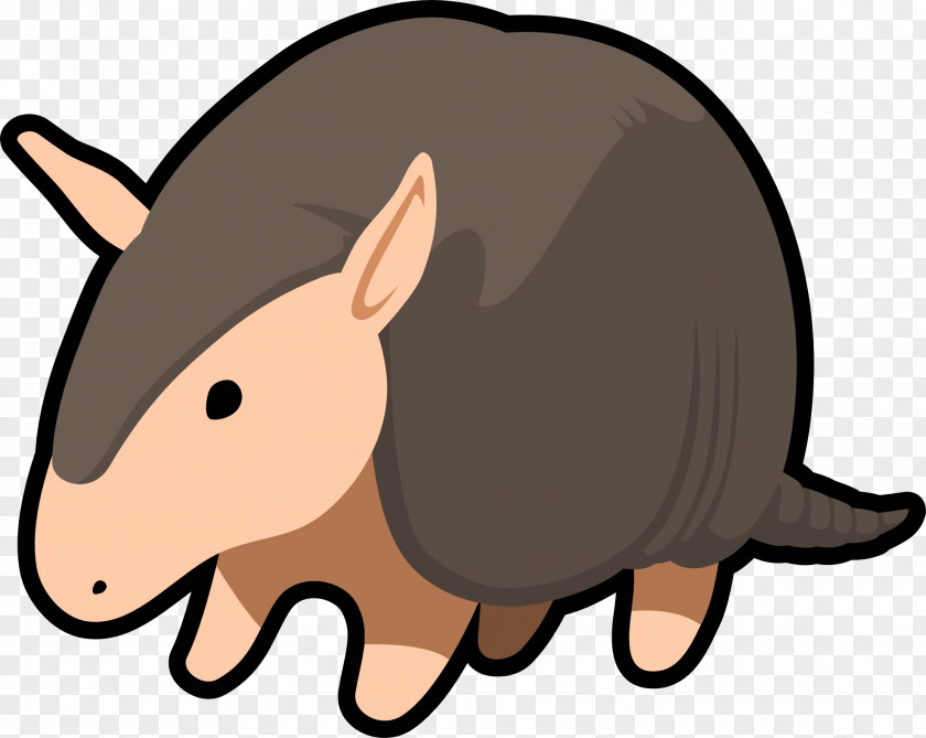 Armadillo Clipart Inkscape Clip Art PNG