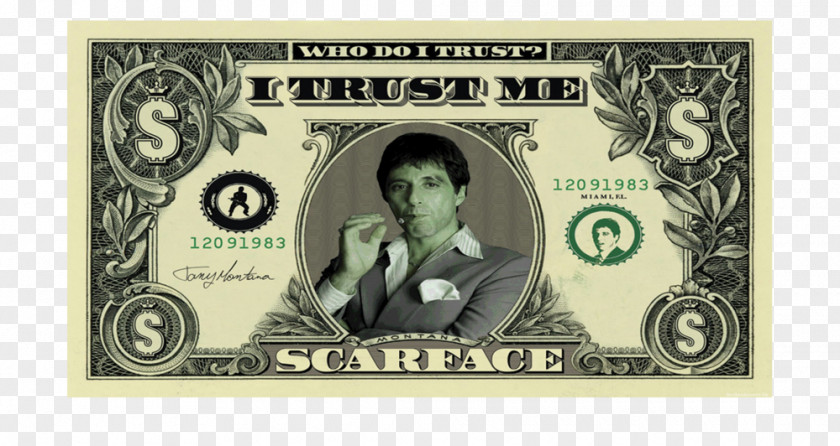 Banknote Tony Montana Film Poster United States Dollar PNG