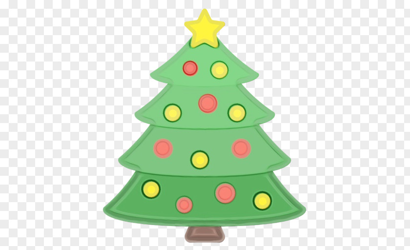 Fir Plant Christmas Tree Emoji PNG