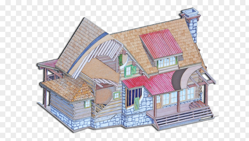 Nature Elements House Roof PNG
