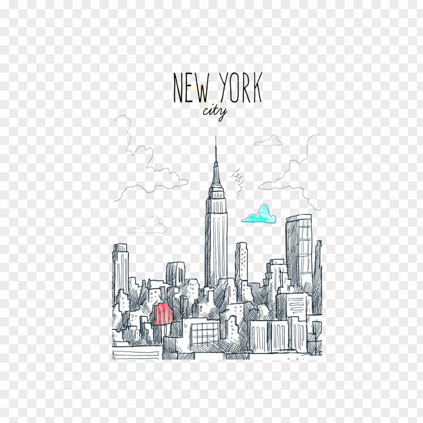 Simple City New York Euclidean Vector IMADE Creative Studio PNG