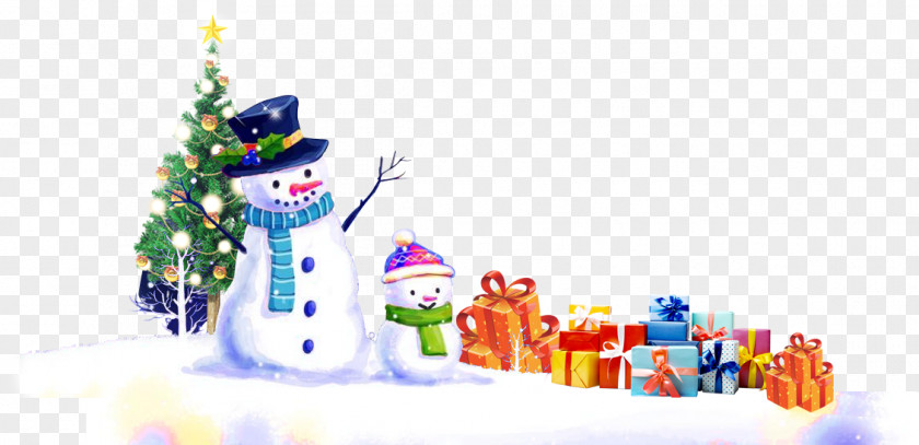 Winter Snowman Christmas Ornament Graphic Design PNG
