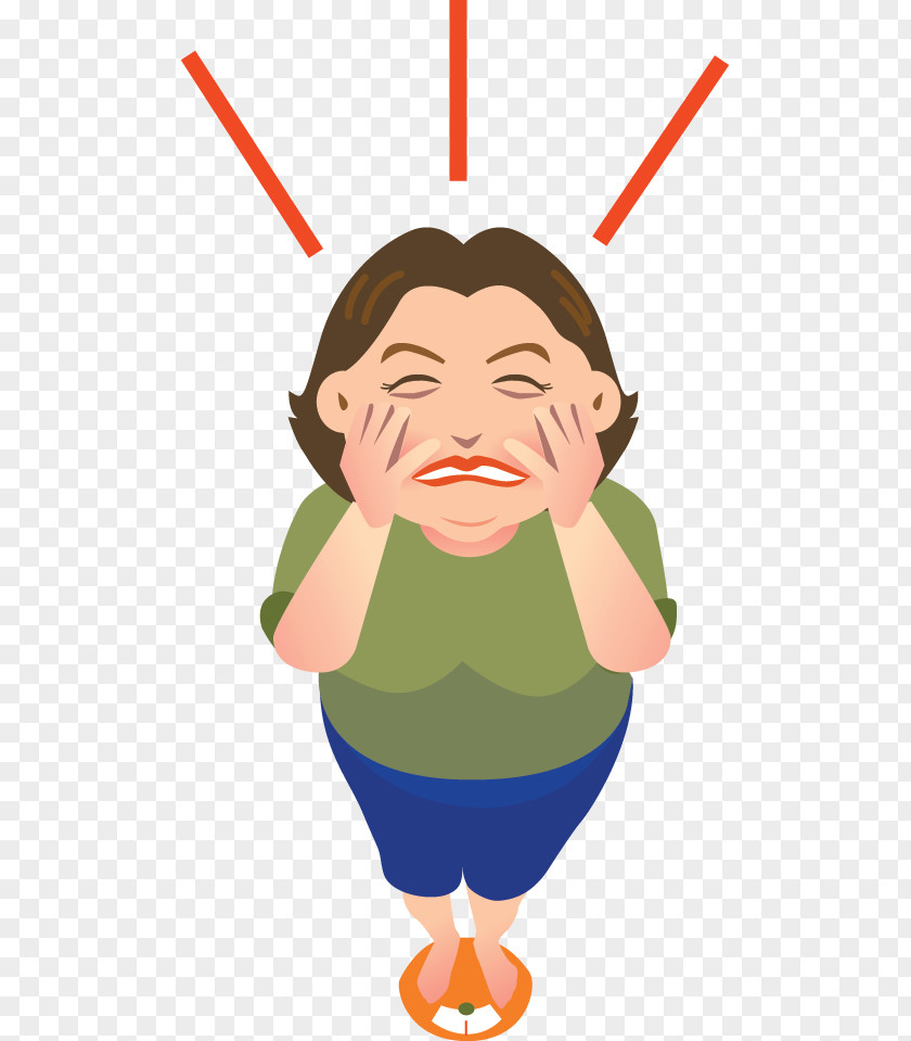 Woman Fat Crying Clip Art PNG