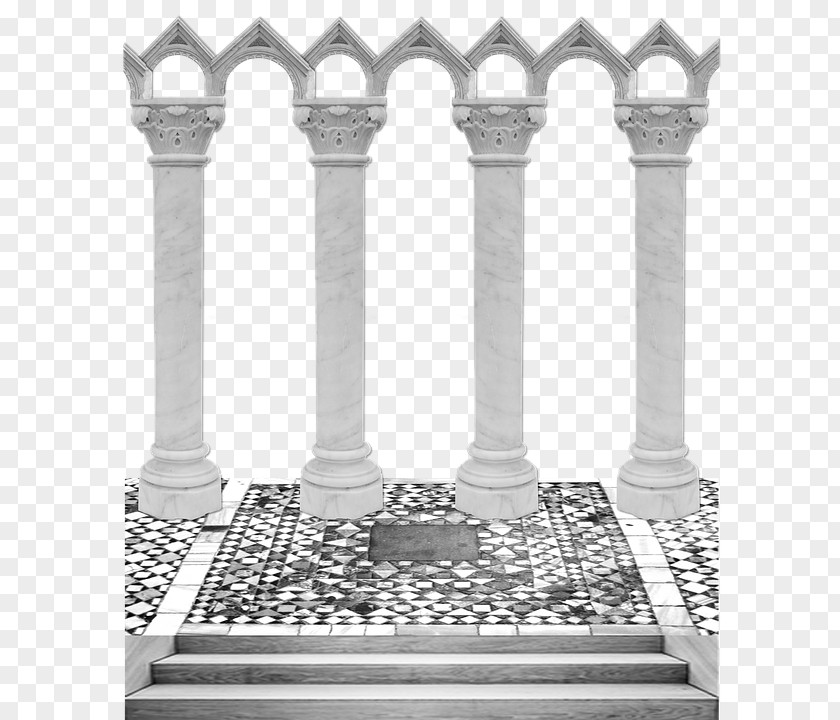 Column Norman Architecture Arcade PNG