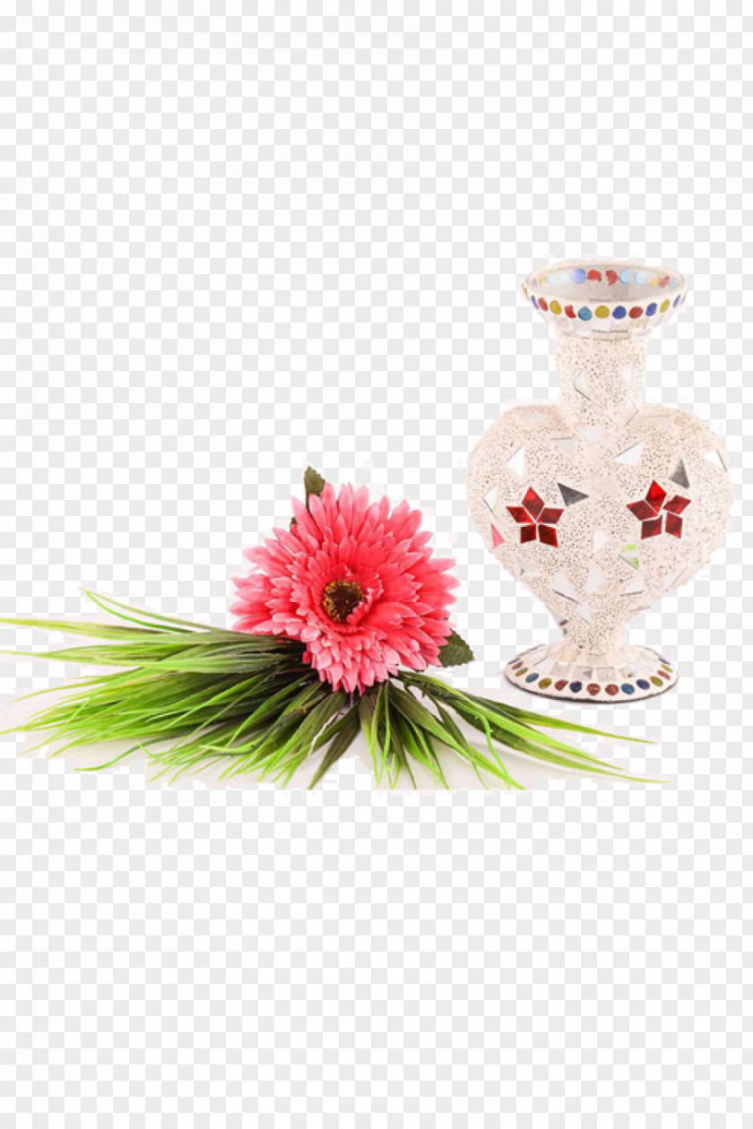 Flower Vase Decoration Simulation Floral Design Cut Flowers Transvaal Daisy PNG