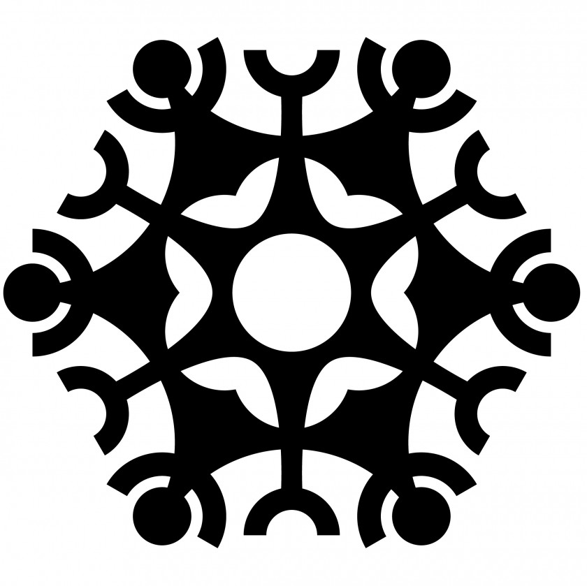 Snowflake Silhouette Cliparts AutoCAD DXF Clip Art PNG