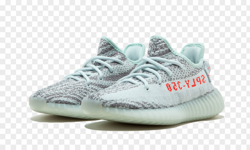 Adidas Yeezy Tints And Shades Blue Color PNG
