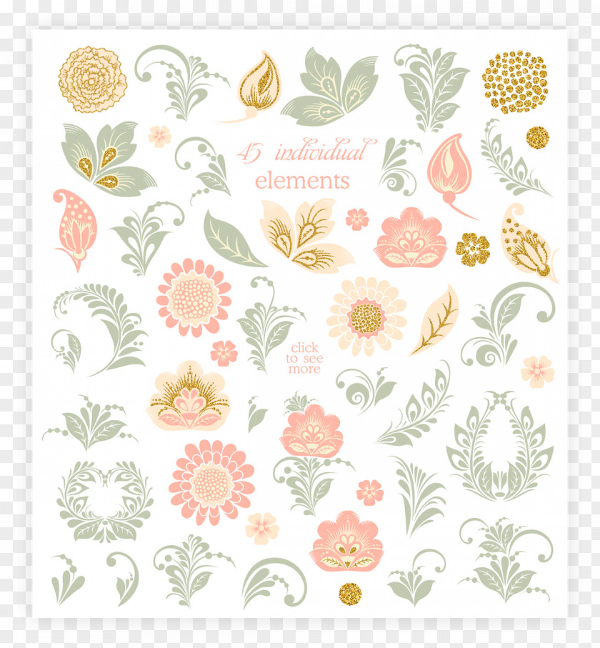 Flower Wrapping Paper Pink Cartoon PNG