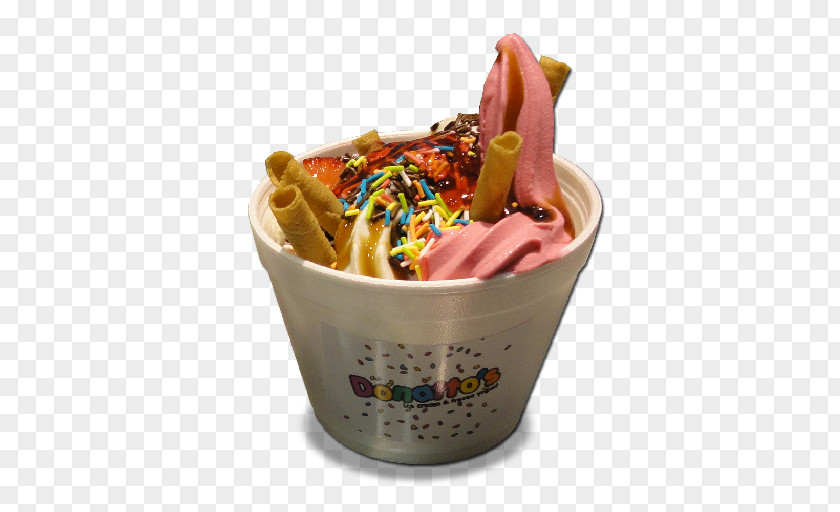 Ice Cream Sundae Frozen Yogurt Flavor PNG