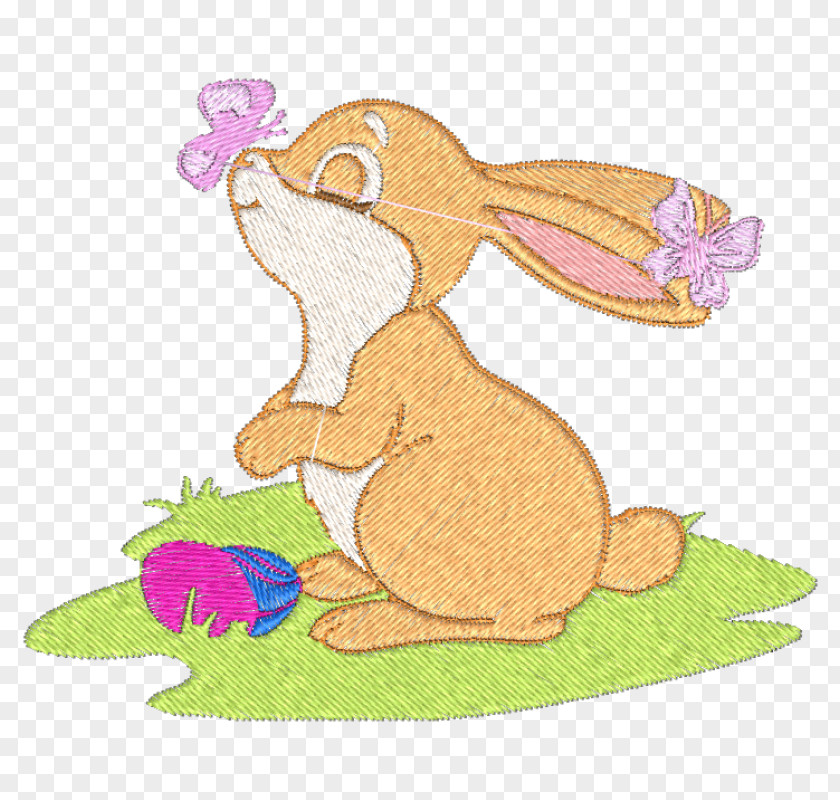 Rabbit Domestic Easter Bunny Hare Butterfly PNG