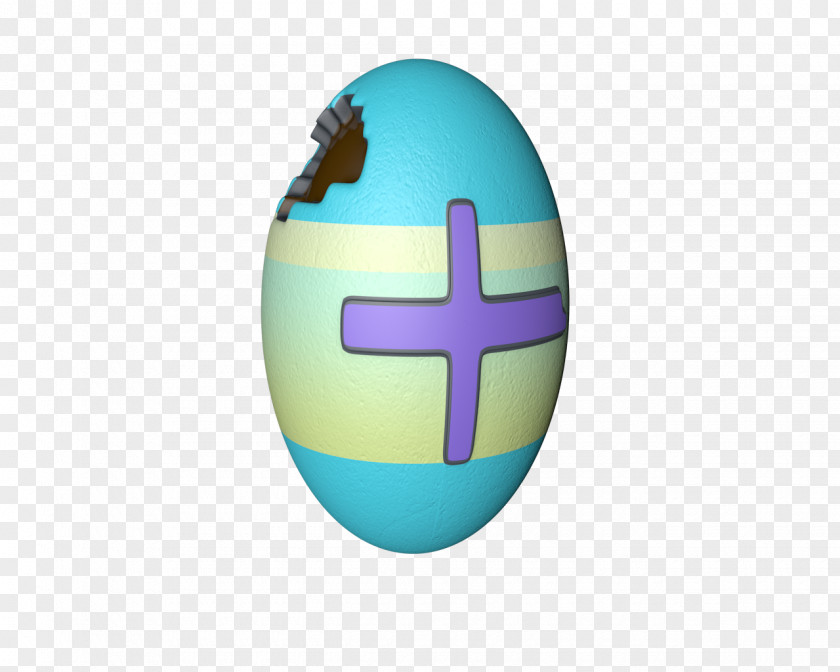 Smallest Easter Egg Turquoise PNG