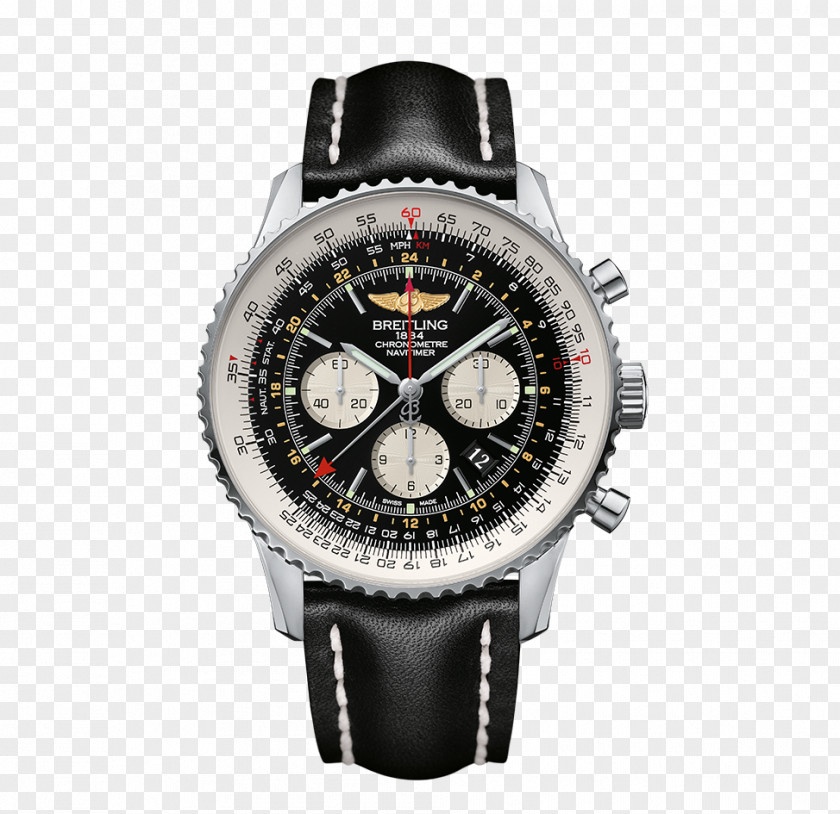 Aviator Breitling SA Watch Chronograph Navitimer GMT PNG