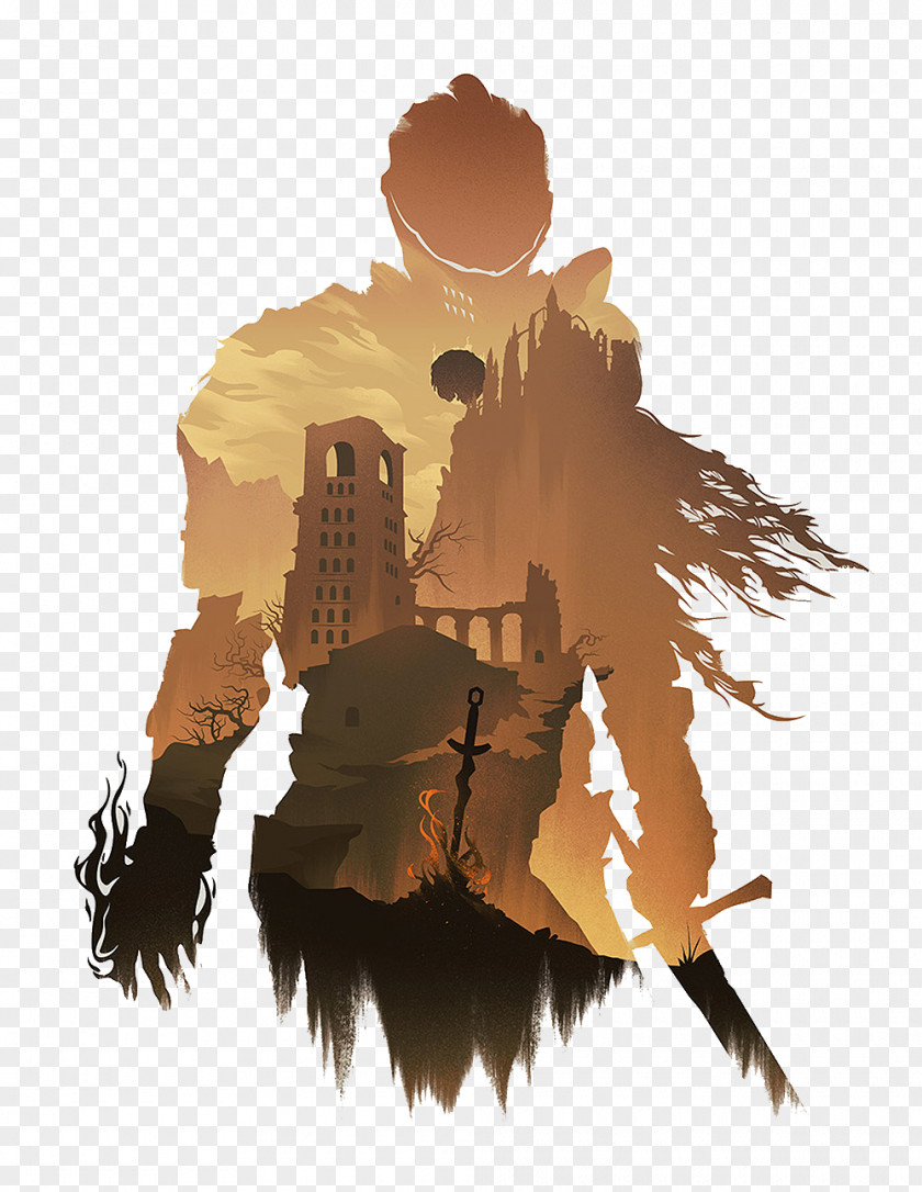 Brown Warrior Silhouette Scenery Shadow Of The Colossus Last Guardian Dark Souls Hellblade: Senuas Sacrifice Bloodborne PNG