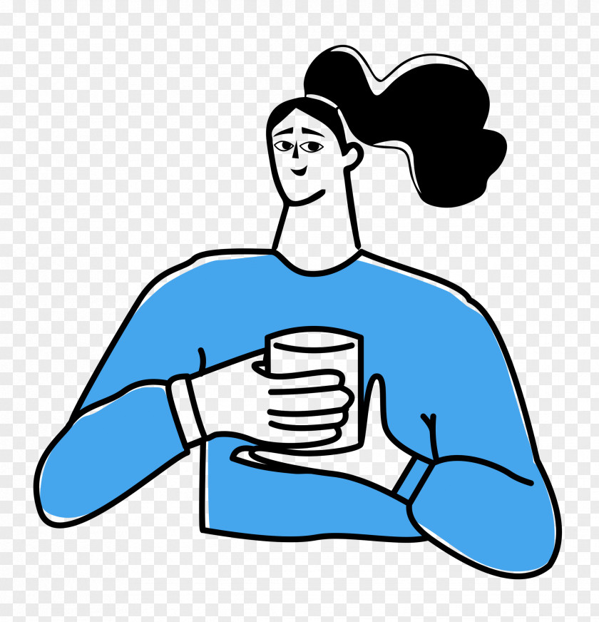Drinking Tea PNG