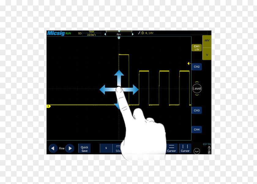 Gradient Division Line Oscilloscope Handheld Devices Tablet Computers Computer Software USB PNG