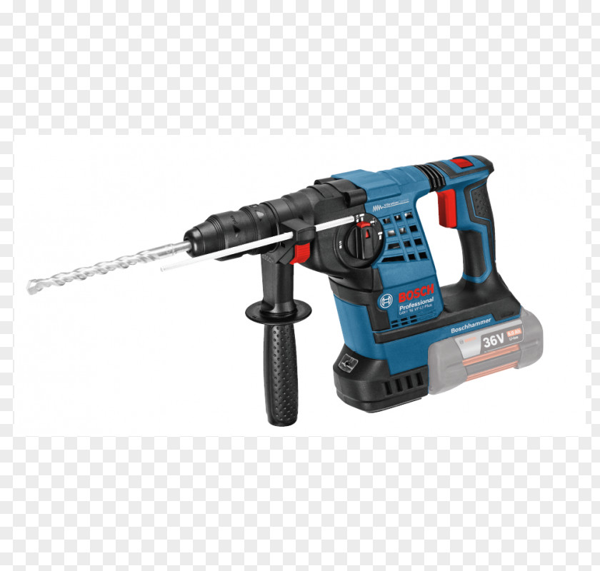 Hammer Bosch GBH36VF-li Plus 36v SDS+ Drill Robert GmbH Augers PNG