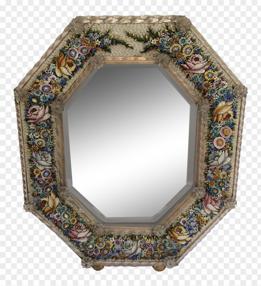 Mirror Venetian Glass Picture Frames Decorative Arts PNG