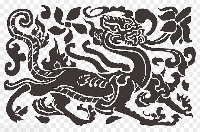 The Totem Of Dragon Drawing Illustration PNG