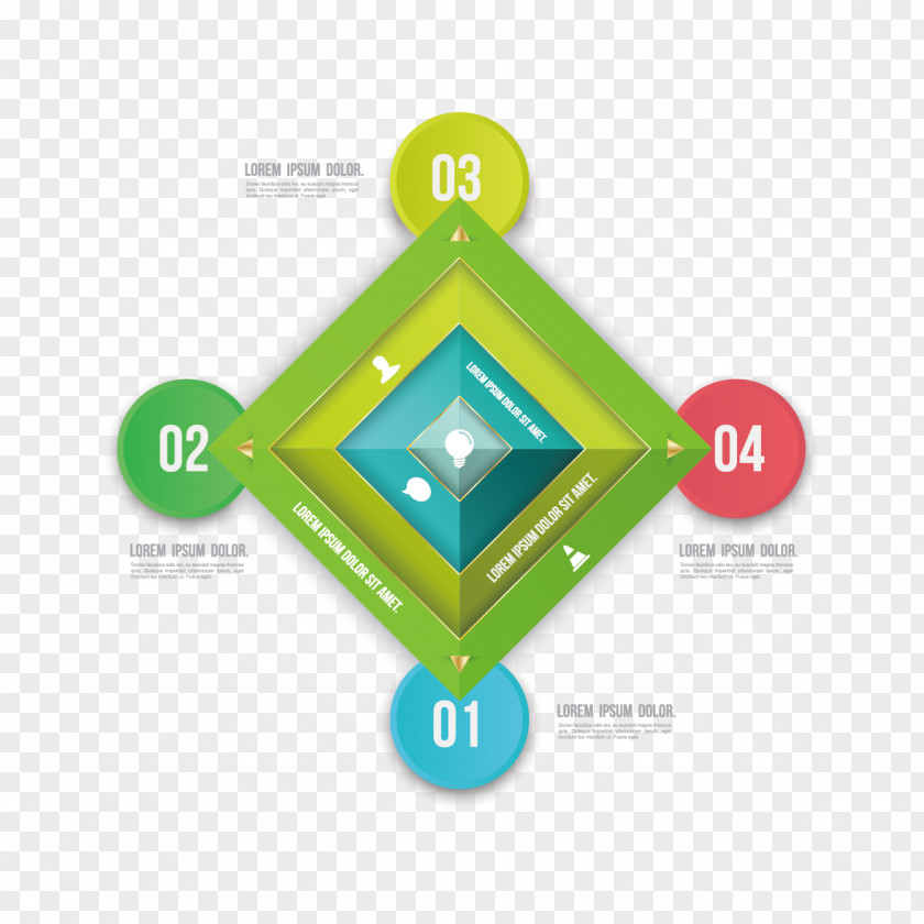 Vector Material Quadrilateral Ppt Infographic Illustration PNG