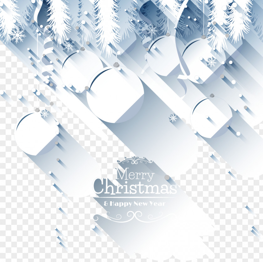 White Paper-cut Christmas Lob Background Vector Material Ornament PNG