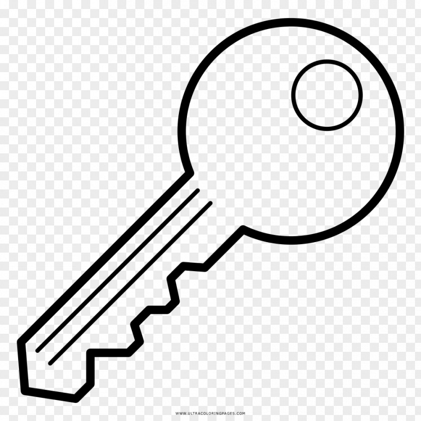 Key Drawing Coloring Book Black And White PNG