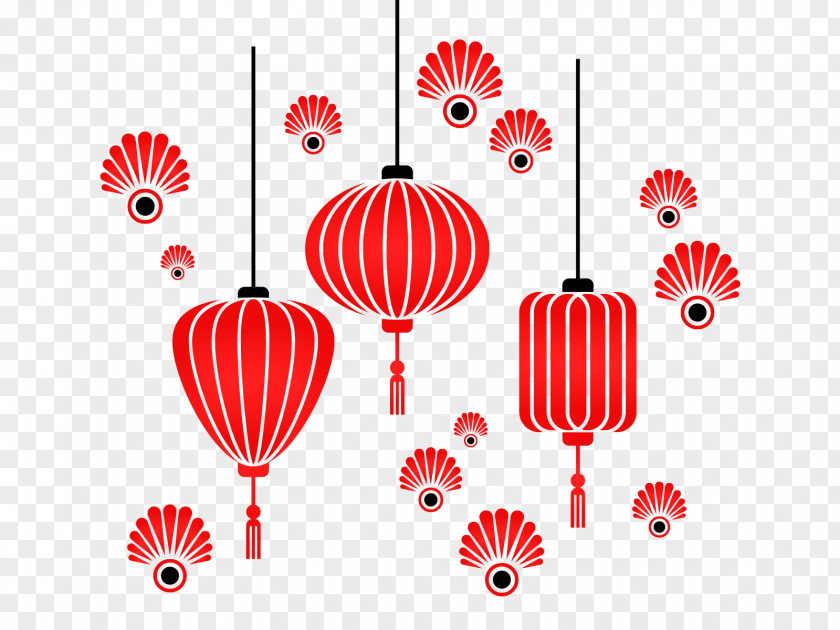 Lampion China Chinese New Year Image Design PNG