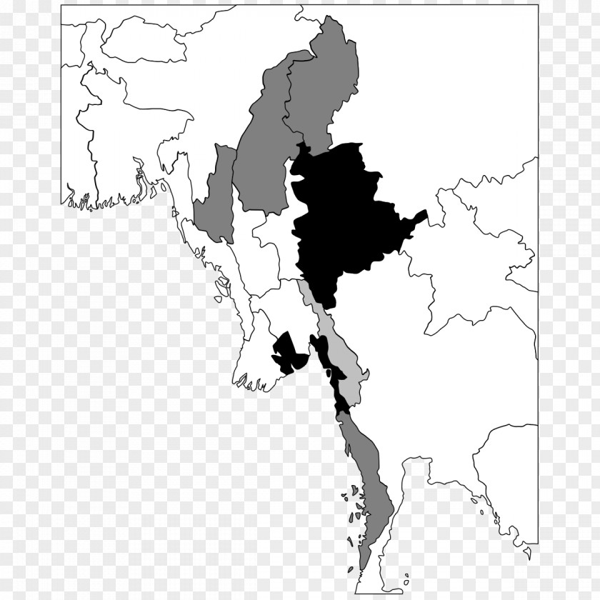 Map Burma World Vector PNG