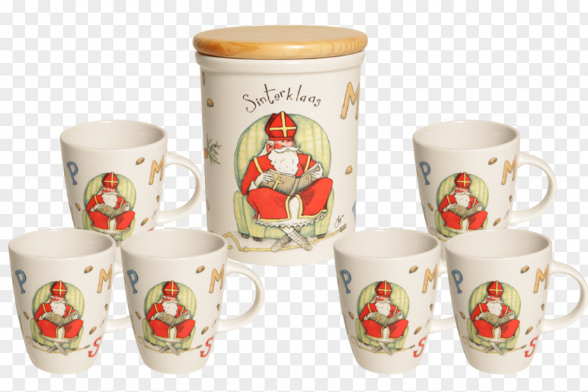 Mug Coffee Cup Sinterklaas Saucer Porcelain PNG