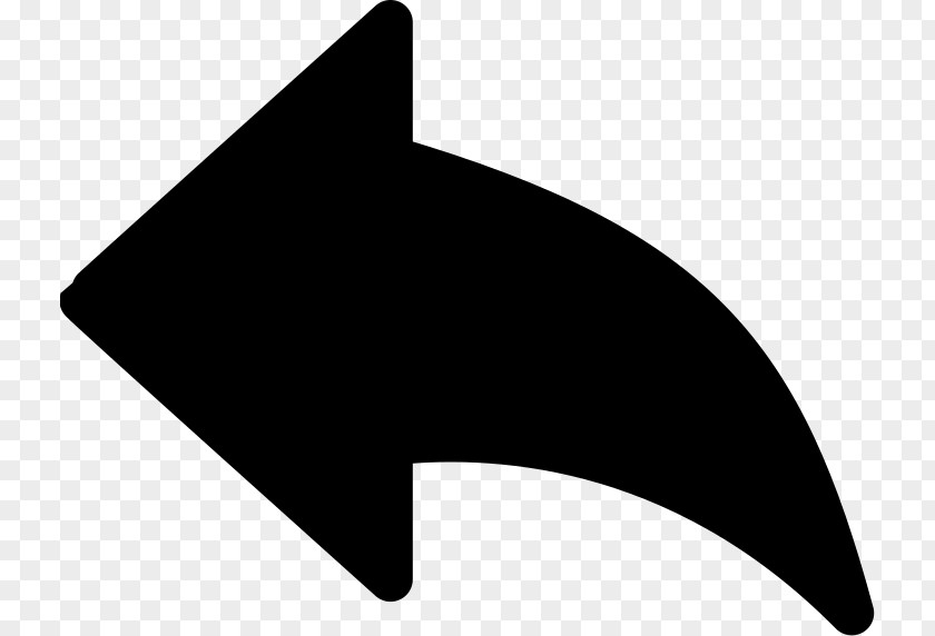 Sharp Left Curve Arrow PNG