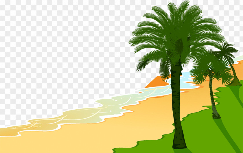 Beach Cartoon Clip Art PNG