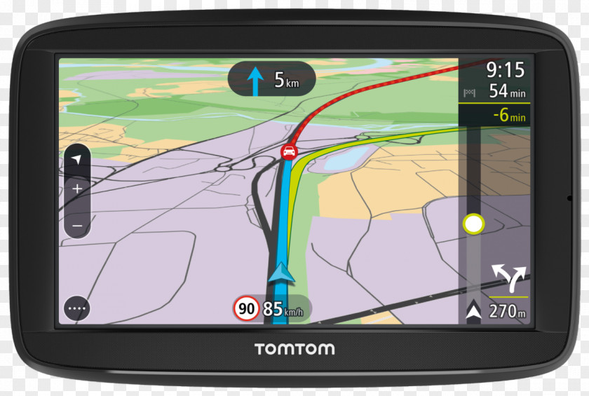 Car GPS Navigation Systems TomTom VIA 52 Automotive System PNG