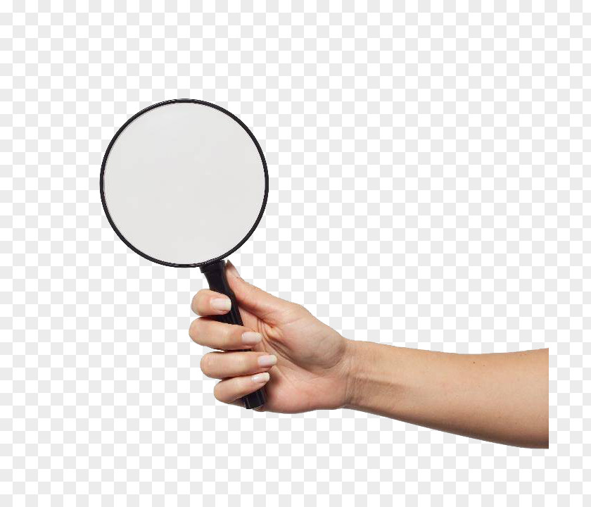 Hand With Magnifying Glass Magnifier PNG