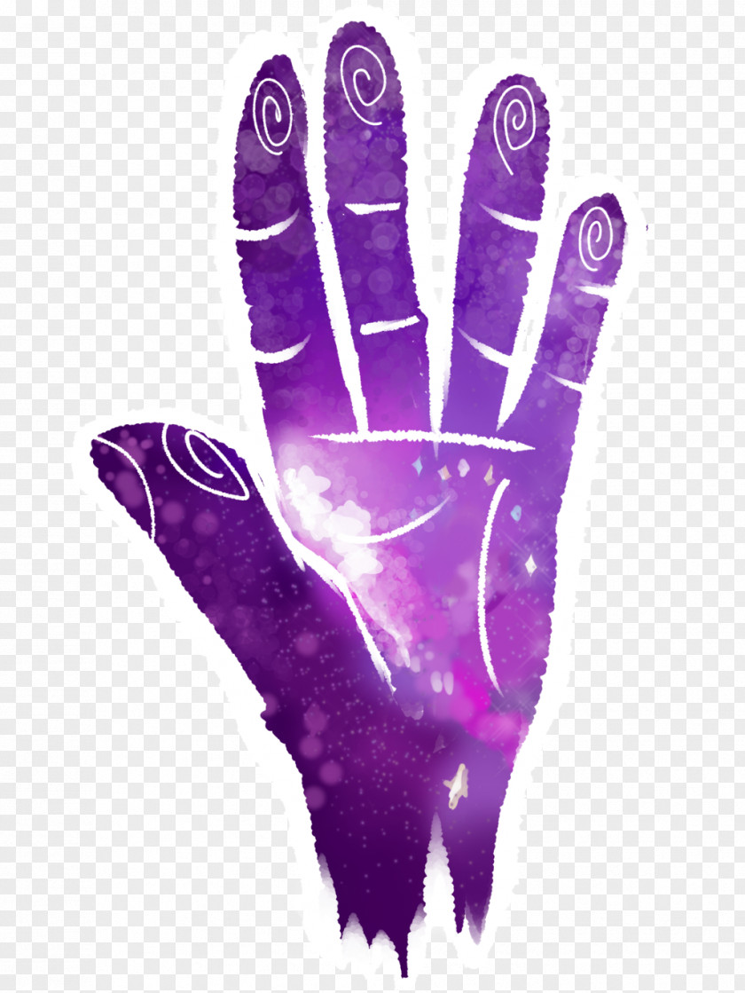 Handwritten Finger Purple Glove Safety PNG