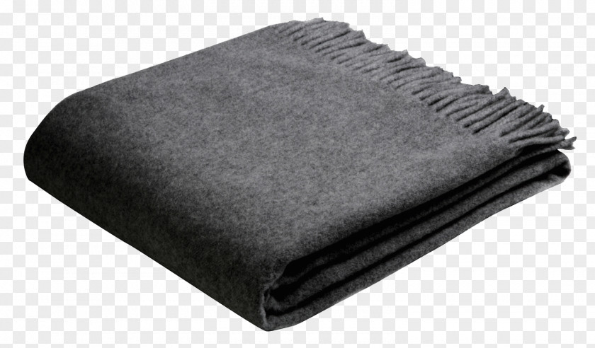 Plaid Blanket Full Grey Cotton Anthracite PNG