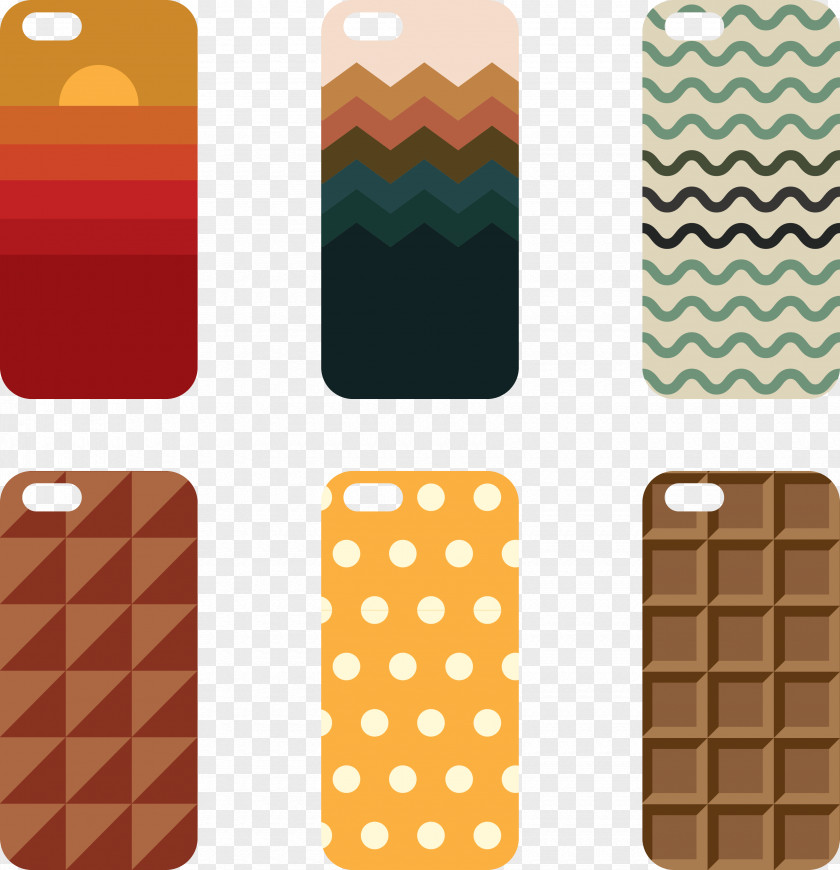 Phone Case Design Elements Mobile Accessories Euclidean Vector PNG