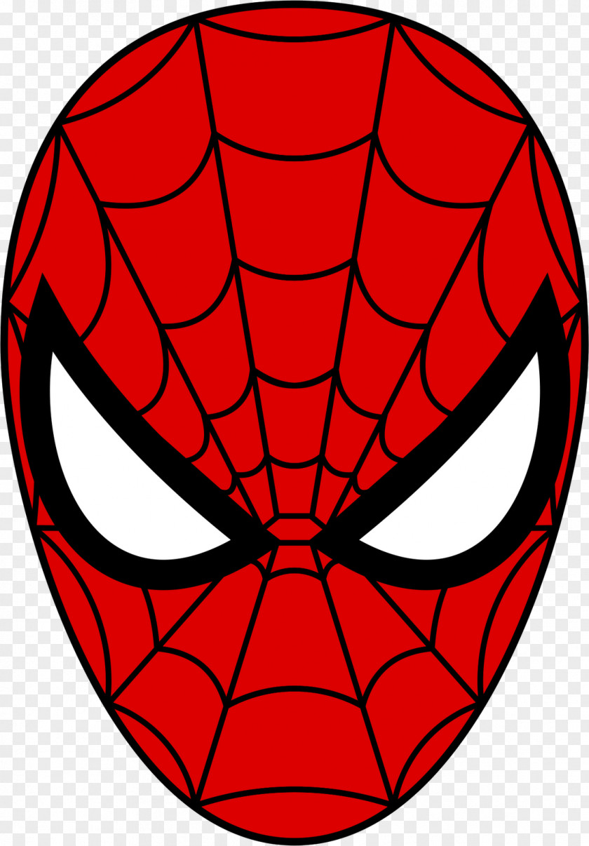 Spider-Man Mask Cliparts Face Coloring Book Clip Art PNG