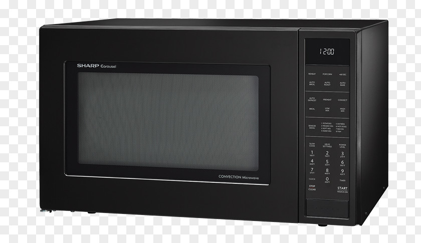 Oven Microwave Ovens Convection Sharp Carousel SMC1585B Toaster PNG